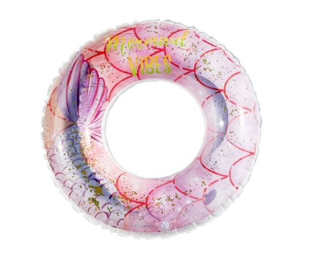 Mermaid Pink Inflatable Float Ring