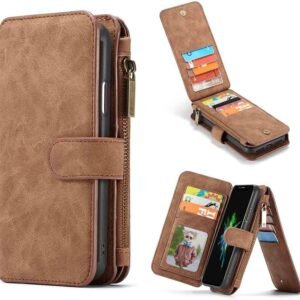 Wallet phone case (Brown) -003