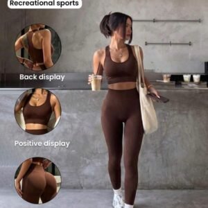 Women's Sportswear Yoga set Brown