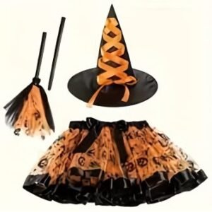 Orange Witch Costume Set