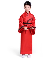 RED-CHINESE FOLK DANCE COSTUMES