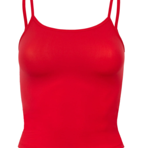 Red Cotton Cami Tank Tops