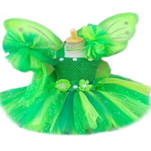 Elf Flower Girl Dress Green Fairy