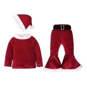 Toodler Velvet Santa Claus Costume Set